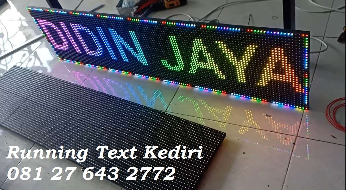 <p>Running text RGB untuk wilayah Kediri Nganjuk Jombang Blitar Tulungagung Trenggalek Malang dan sekitarnya dengan harga yang terjangkau dan memiliki kualitas yang lebih baik.</p>